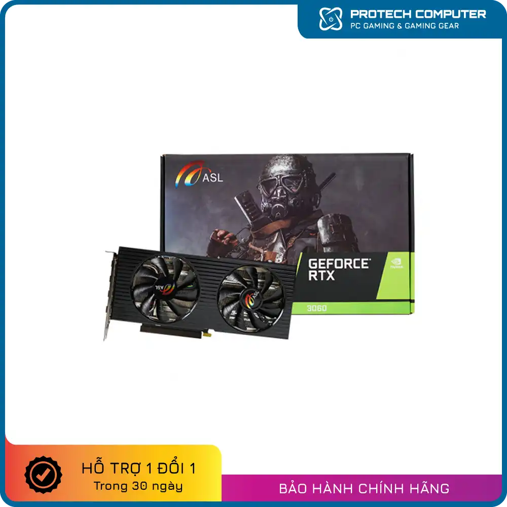 Card Màn Hình ASL RTX 3060 LHR 12GB GDDR6